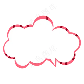 卡通边框 卡通彩色框  手绘对话框 可爱边框 免抠