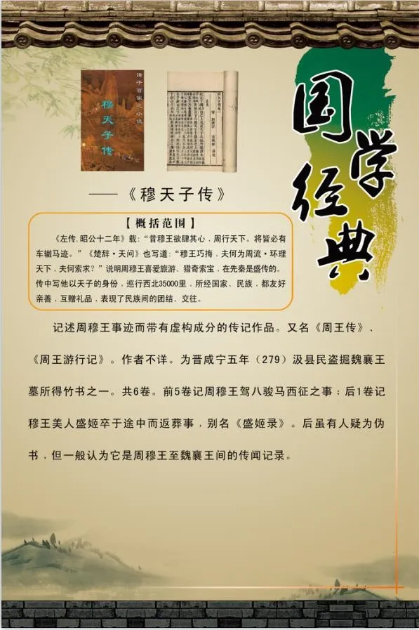 穆天子传简介psd模版下载