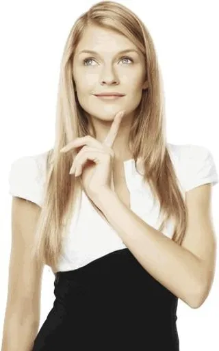 有思想的女人 PNG免抠