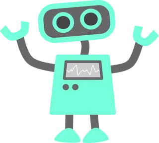 绿色机器人卡通少儿兴趣班素材