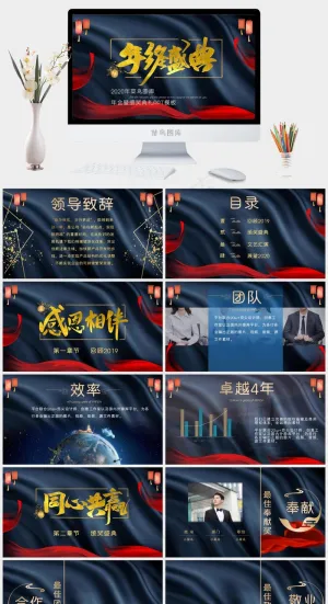 领导致辞
灰色营销硬朗PPT模板预览图