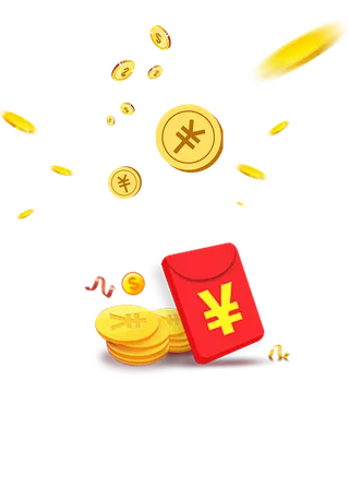 红包人民币财富增值图标