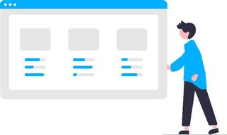 2.5d电脑界面插画小图标素材