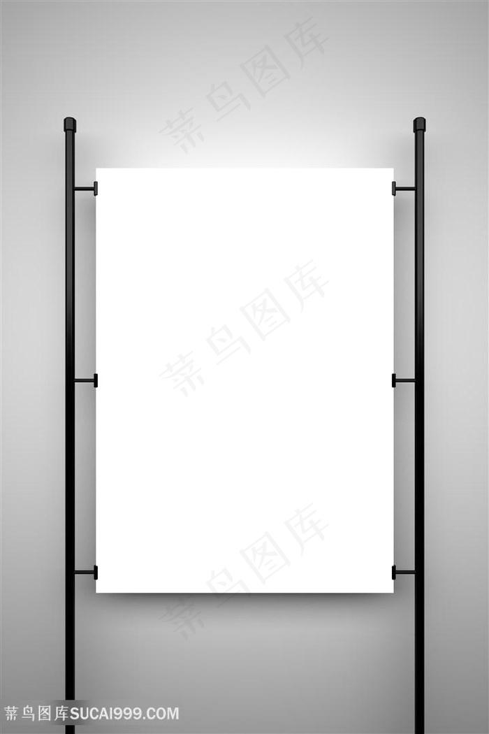 简约空白装饰画广告展板设计