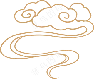 中式传统祥云中国风古典水纹吉祥图案