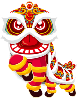 国潮醒狮中国风AI矢量卫衣T恤烫画印花手机壳图案PNG高清免抠素材