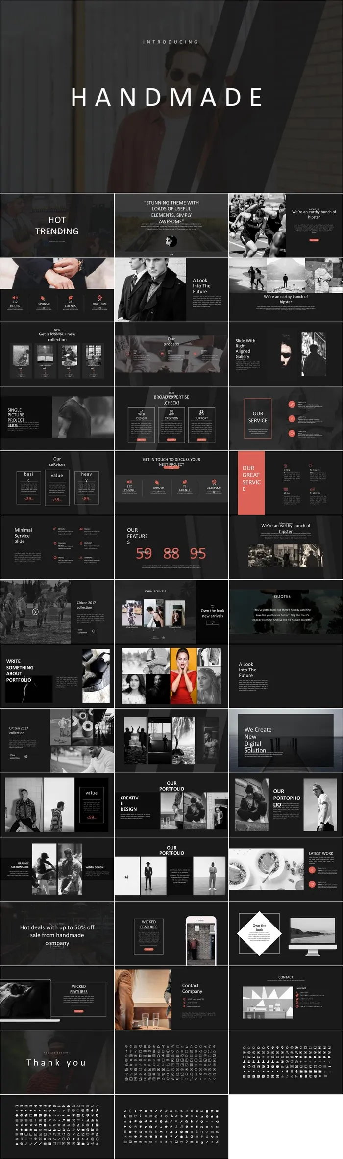 欧美风格PPT模板