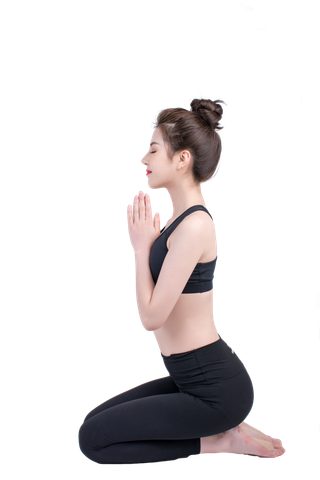 瑜伽人物免扣png