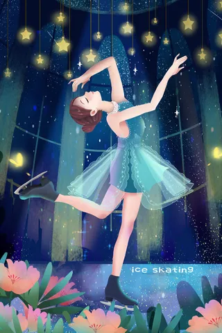 卡通舞蹈宣传海报