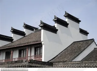 徽派建筑-古老的房屋侧面