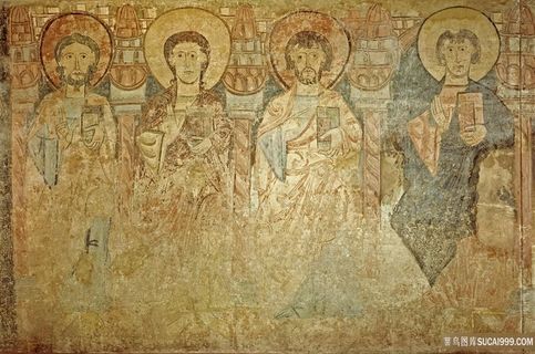 复古人物艺术插画