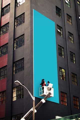 广告牌样机 巨幅海报样机 户外广告 路牌 楼宇 (6)