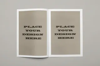 简约画册样机展示效果