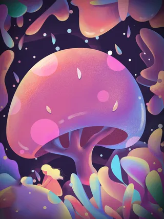 谷雨海报二十四节气插画