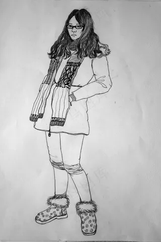 高考素描人物图片