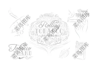 香烟。抽烟矢量图