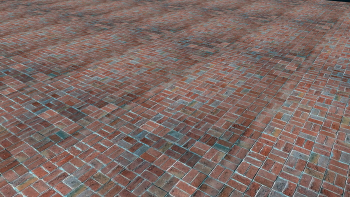 红砖地面图片欣赏