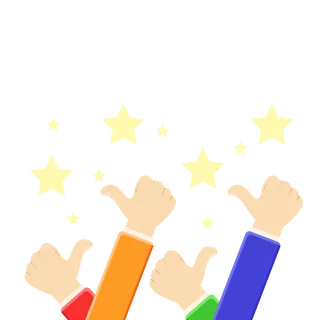 点赞 大拇指 星星 最棒优秀 点赞 竖拇指