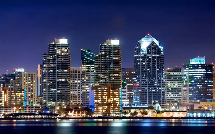 香港维多利亚港唯美夜景桌面壁纸