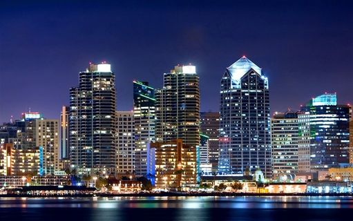 香港维多利亚港唯美夜景桌面壁纸