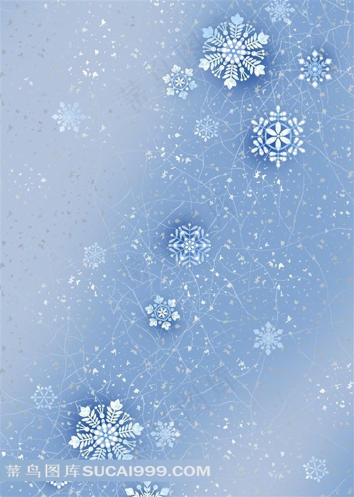 精美雪花花纹背景素材图片下载