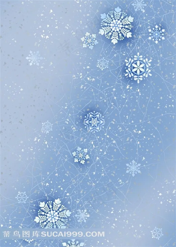 精美雪花花纹背景素材图片下载