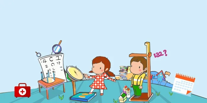 儿童游乐园测体重量身高psd模版下载