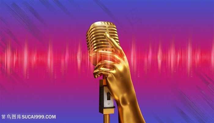 绚丽麦克风手持话筒