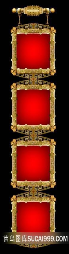 中国古典小品纹连续物件