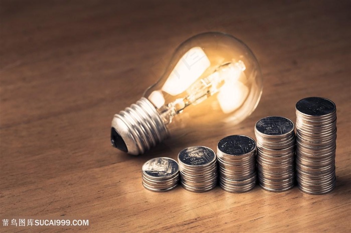灯泡主题金融高清图片