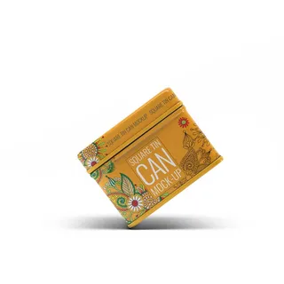 茶叶包装盒样机智能贴图PSD模板