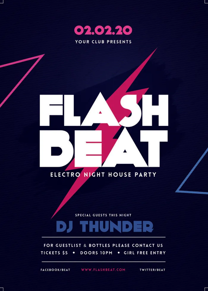 科技感多边形海报模板psd模版下载