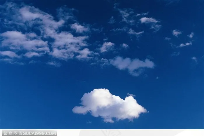 飘着云的蓝天