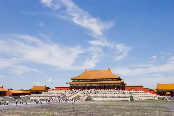 故宫太和殿中国古代建筑图片素材