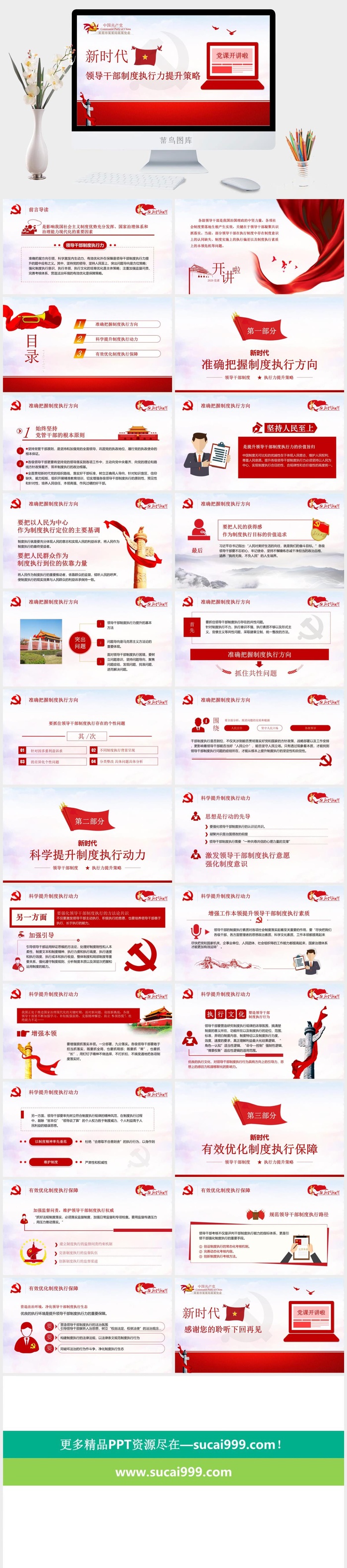 新时代领导*执行力提升策略党建PPT