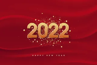 2022创意艺术字体新年虎年圣诞节数字立体质感文字AI矢量设计素材