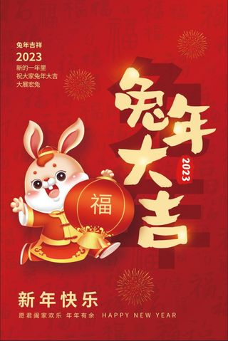 兔年大吉图片