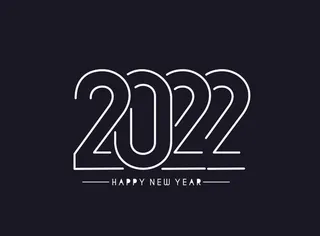 设计 2022 数字 新年 素材