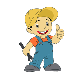 手绘卡通可爱人物艺术字5.1五一劳动节海报节日设计素材PNG免抠图