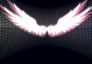 翅膀背景墙 