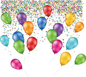 气球庆祝卡通