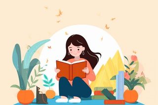 儿童学习简约背景