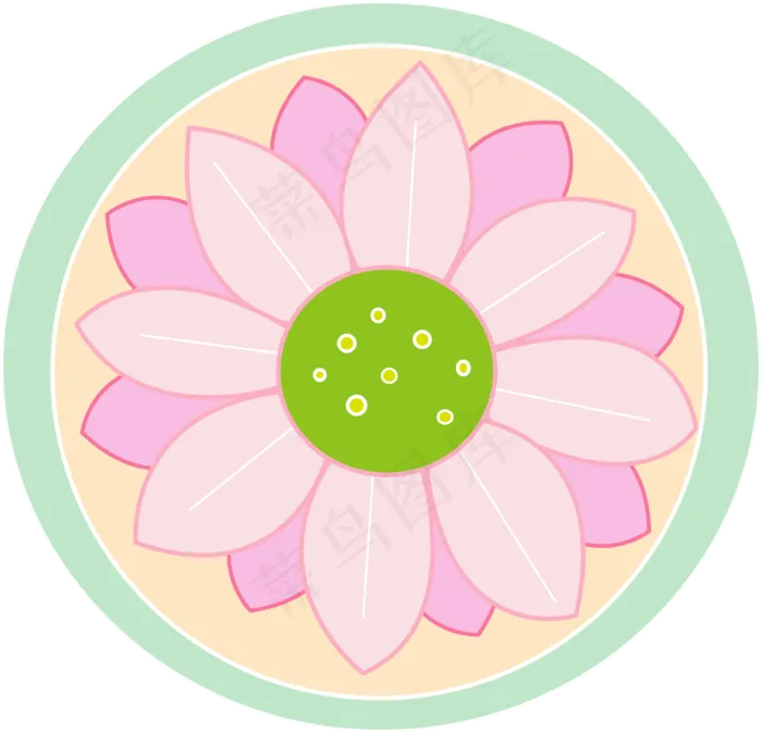 彩色 莲花 北魏 石刻