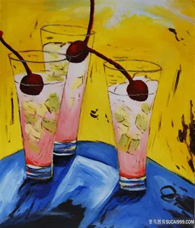 饮料杯子静物装饰画 饮料杯子静物装饰画