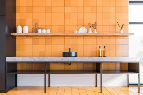 室内设计厨房装修台面碗碟