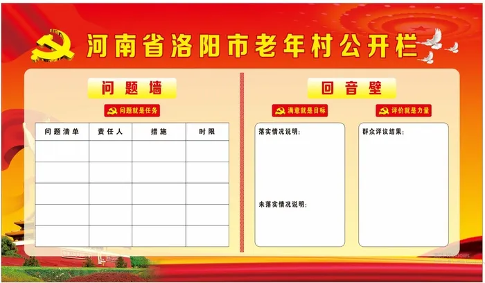 实践宣传栏   公开栏  党建红cdr矢量模版下载
