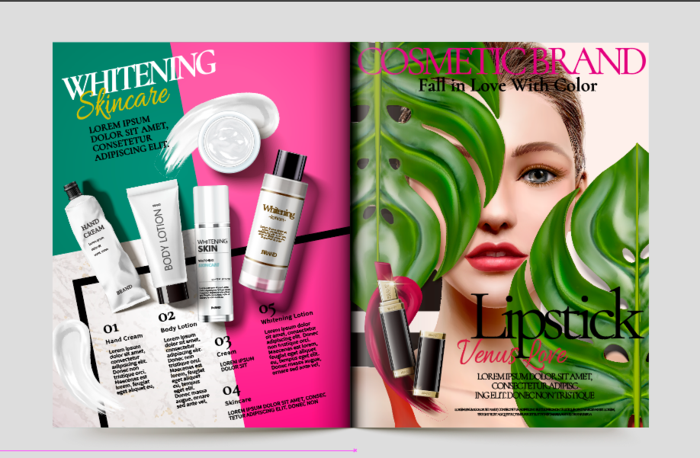 设计广告化妆品素材