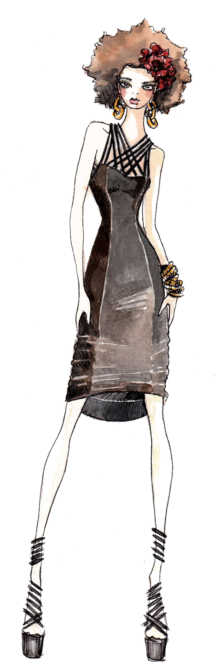 女郎长腿模特