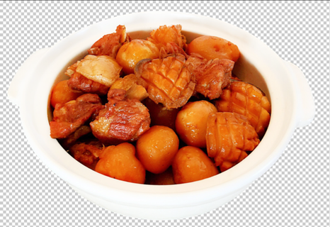 排骨炖鲍鱼免扣素材