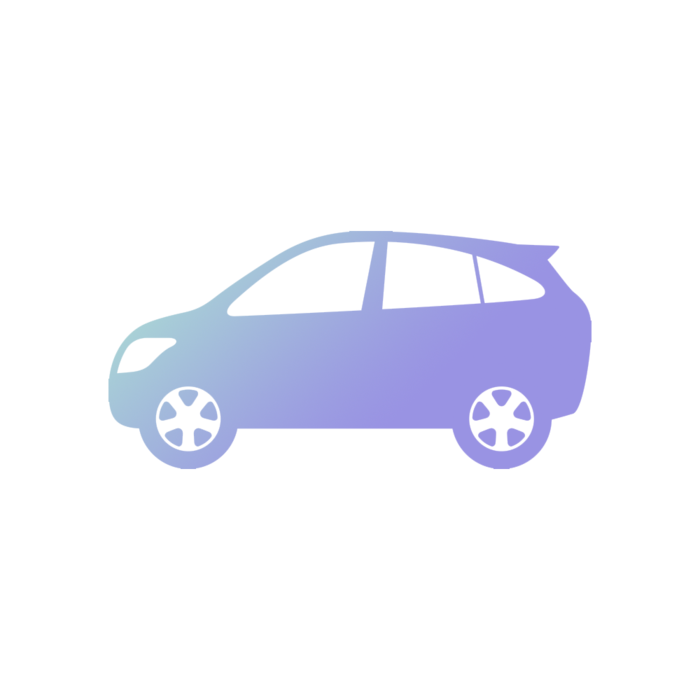 炫彩汽车剪影免抠图